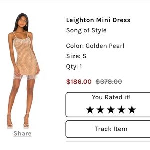 Leighton mini dress song of style
